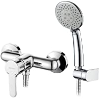 GRIFEMA Porto - Grifo para ducha- con alcachofa- manguera y soporte- Cromo
